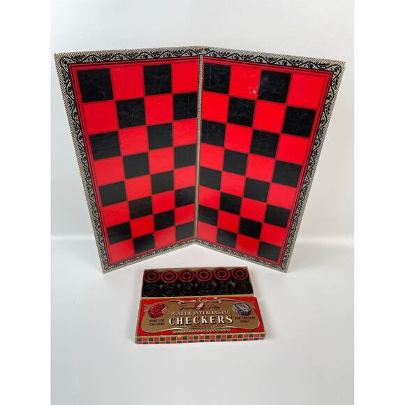 Vintage Transogram Checkers / Backgammon Board - Picture 4 of 4